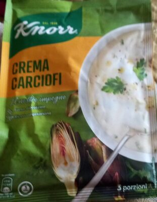 Crema carciofi front packaging