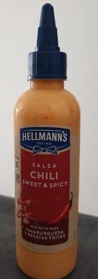 Sauce chili sweat and spicy front packaging