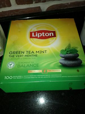 Lipton Thé Vert menthe 100 sachets fraîcheur