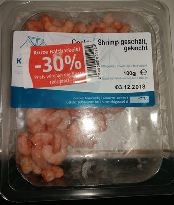 Cocktail Shrimp geschält, gekocht