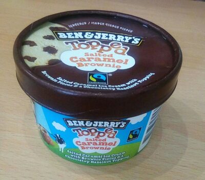Ben & Jerry's Glace Mini Pot Topped Caramel Salé et Brownie