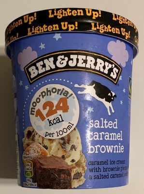 Moo-phoria salted caramel brownie