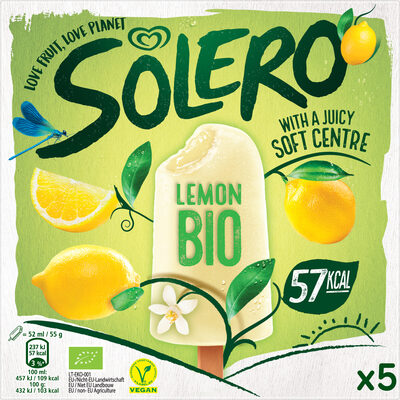 Solero Batonnet Glace Parfum Citron 5x52ml