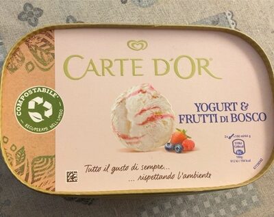 Gelato yougurt e frutti di bosco