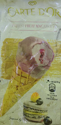 Lody o smaku jagodowym front packaging