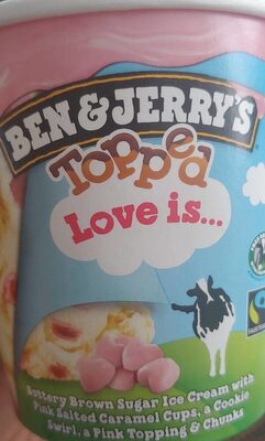 Ben & Jerry's Glace Pot Topped Love is front packaging