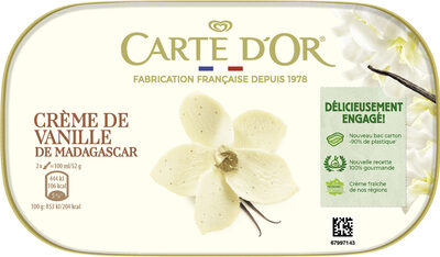 Carte D'Or Glace Crème Glacée Crème de Vanille de Madagascar 900ml