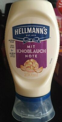 Hellman's mit Knoblauch Note front packaging