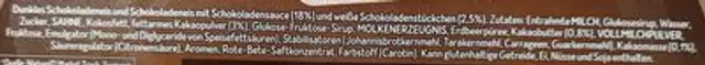 Schokoheld ingredients label