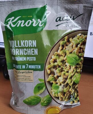 Vollkorn Hörnchen Mit grünen pesto