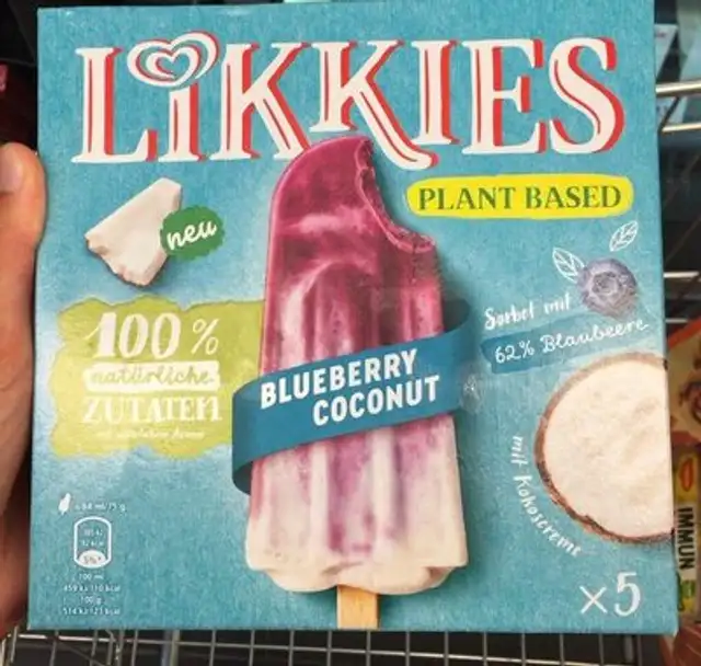 Blueberry coconut front packaging