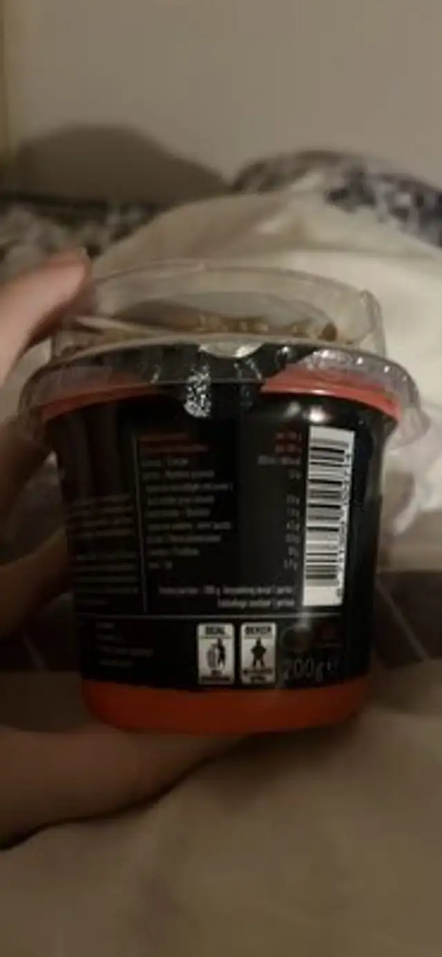 Fit Yoghurt Strawberry nutrition facts table