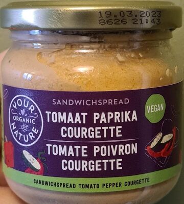 Sandwich spread Tomate Poivron Courgette
