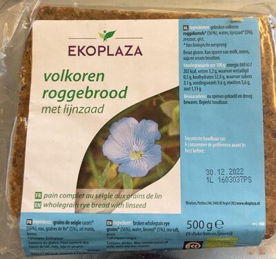 Volkoren Roggebrood met lijnzaad