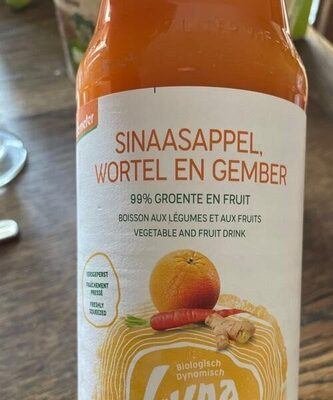 Sinaasappel, wortel en gember