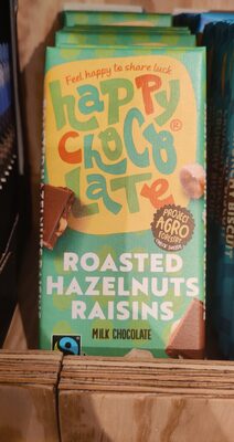 Roasted Hazelnut raisins front packaging