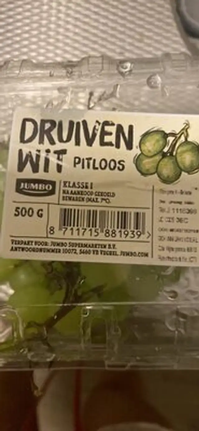 DRUIVEN WIT PITLOOS nutrition facts table