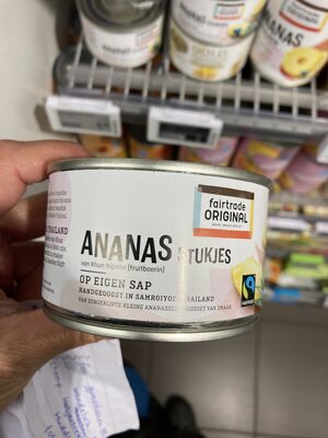 Ananasstukjes front packaging