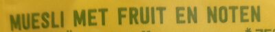 Muesli met fruit en noten front packaging
