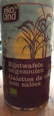 Galettes de riz non salees front packaging