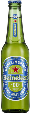 Heineken 0,0% 0,33l flaske front packaging