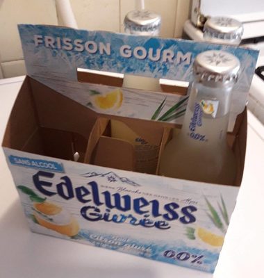 Edelweiss Givrée sans alcool  goût Citron givré
