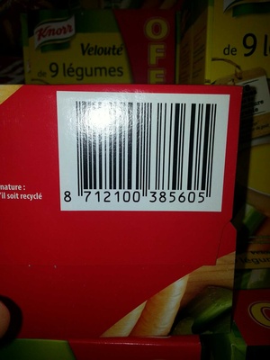 Veloute de 9 legumes 50% rembourses