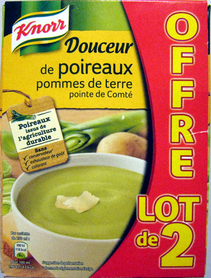 Knorr Soupe Douceur Poireaux Pommes De Terre Pointe De Comté lot de