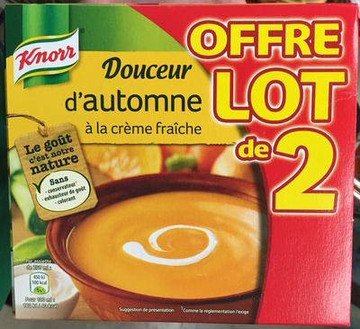 Knorr Soupe Liquide Douceur d'Automne à la Crème Fraîche Brique Lot