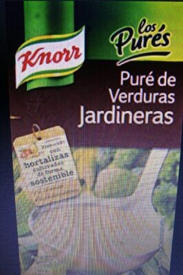 Puré de verduras jardineras