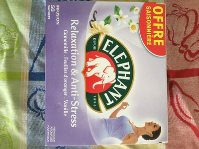 Elephant Tisane Relaxation & Anti-Stress Offre Saisonnière 50 Sachets