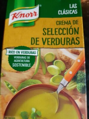Crema de selección de verduras front packaging