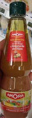 Amora Vinaigrette Huile d'Olive Vinaigre Vin Rouge Moutarde