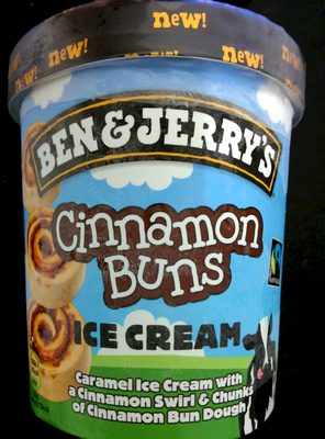 Ben & Jerry's Glace Pot Cinnamon Buns Caramel front packaging