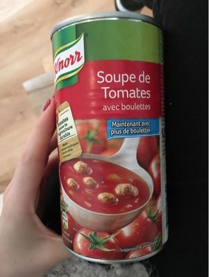 Soupe tomates avec boulettes