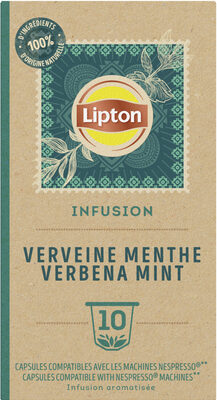 Lipton Infusion Verveine Menthe 10 Capsules Compatibles Nespresso®