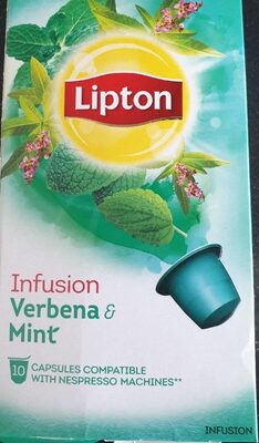 Lipton infusion verbena mint capsules