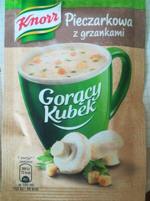 Pieczarkowa z grzankami