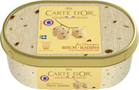 Carte D'or Les Authentiques Glace Rhum Raisins Bac