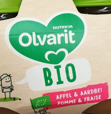 Olvarit bio pomme-fraise front packaging