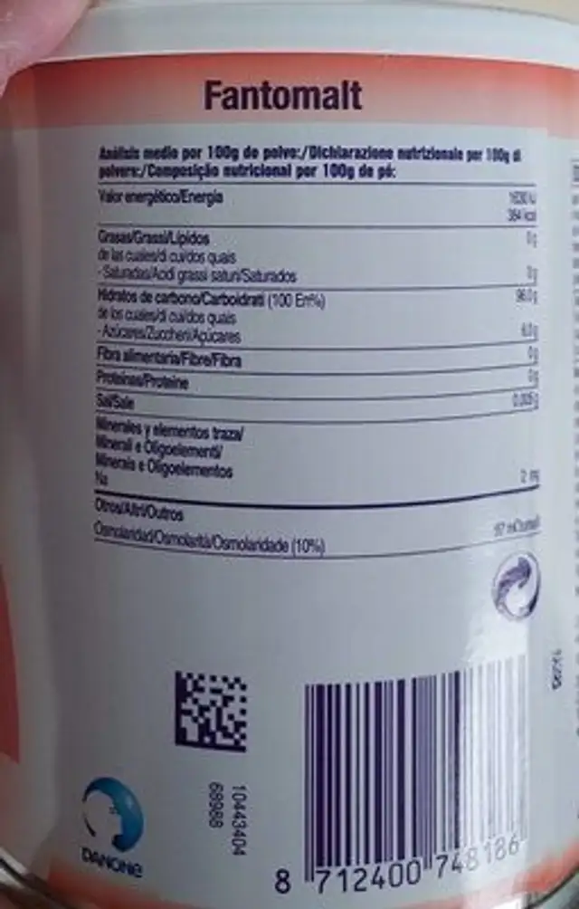 Nutricia fantomalt front packaging