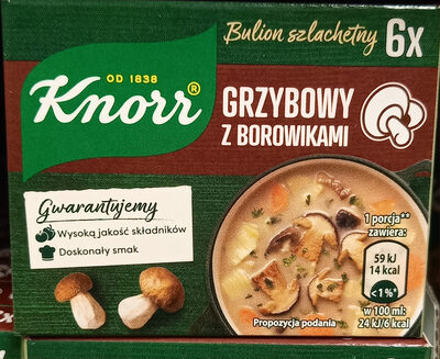 Bulion grzybowy z borowikami