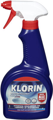 Klorin Rengjøring m/Klor 500ml Spray front packaging