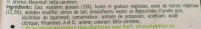 Becel pro-activ ingredients label