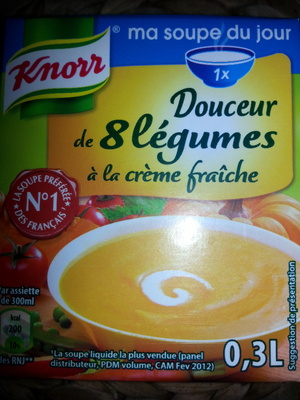 Douceur de 8 légumes à la crème fraîche