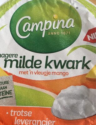 Milde kwark met een vleugje mango