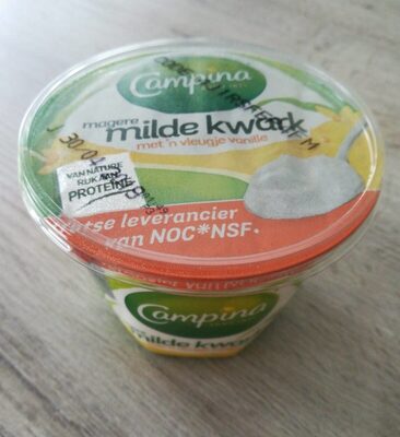 Milde kwark, met ‘n vleugje vanille front packaging