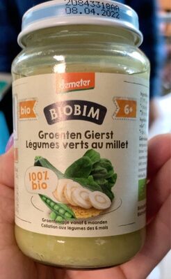 Legumes vertes au millet Biobim