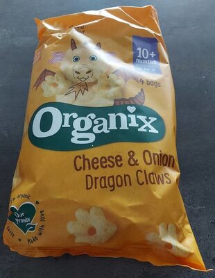 Organix Cheese & Olson Dragon Claws front packaging
