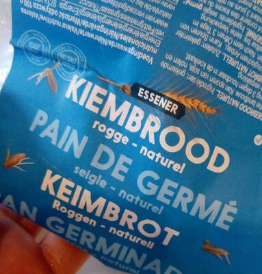 Pain germé seigle front packaging